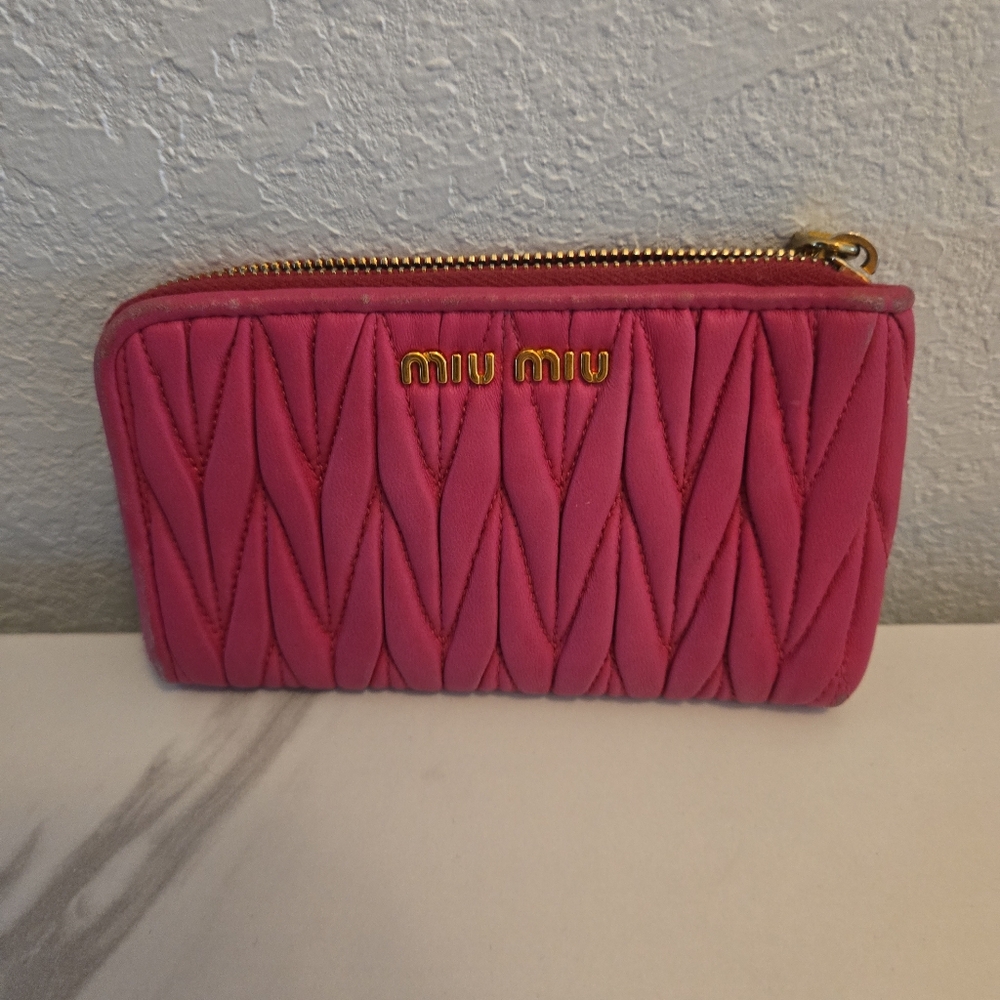 Miu Miu Pink Quilted Women's Bag